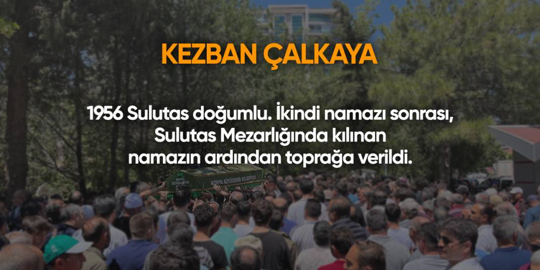 Konya'da bugün vefat edenler | 7 Mart 2025 3